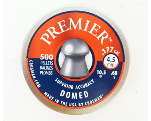 Пули Crosman Premier Domed 4,5 мм, 0,68 грамм, 500 штук