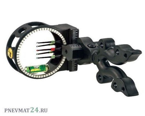 Прицел для блочного лука Trophy Ridge - Hit Man 5 micro 0.019 (микрорегулировки, подсветка)